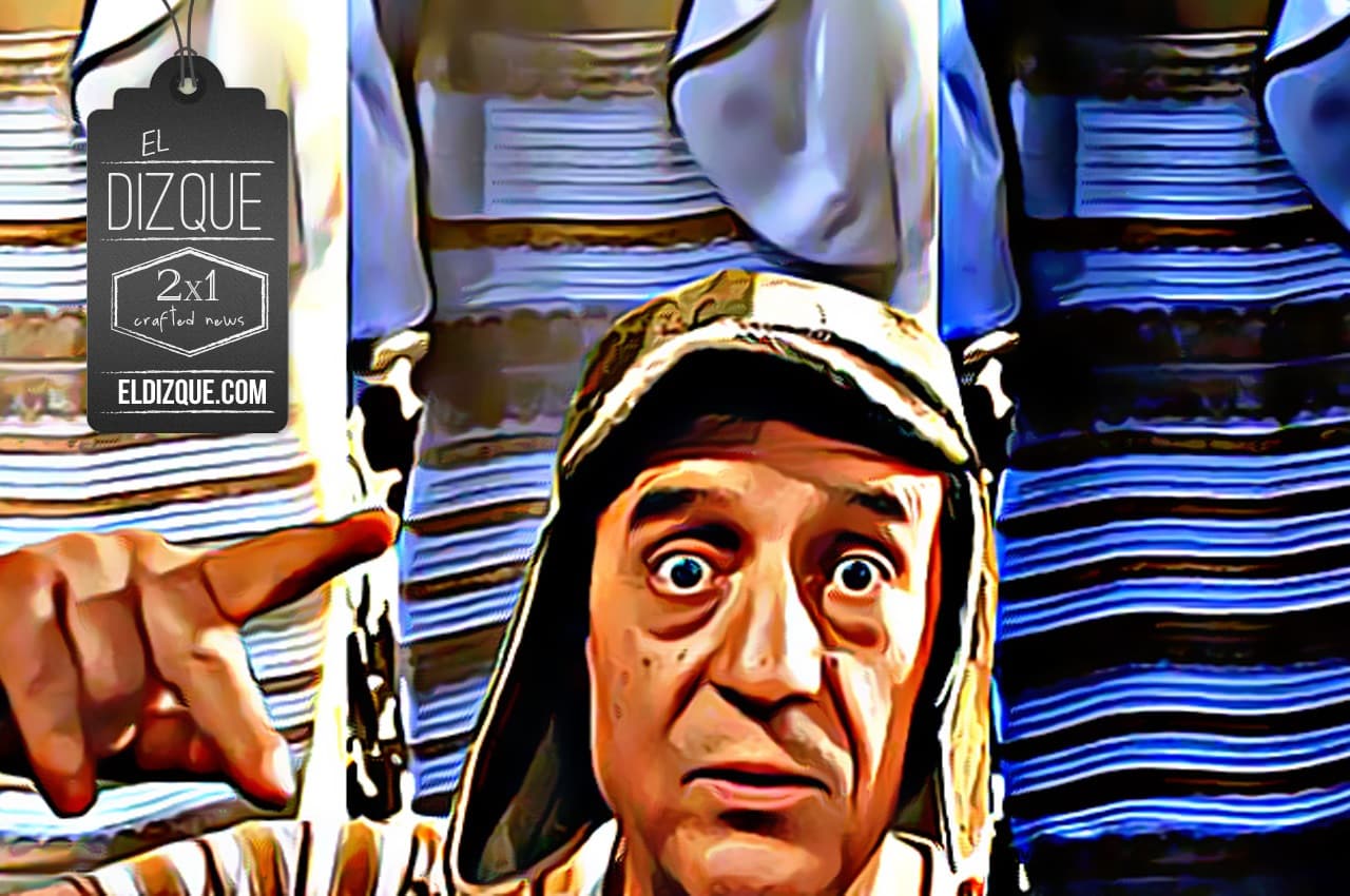 El Chavo del Ocho habría diseñado el polémico vestido que cambia de color, revelan 1 El Chavo del Ocho habría diseñado el polémico vestido que cambia de color, revelan 1