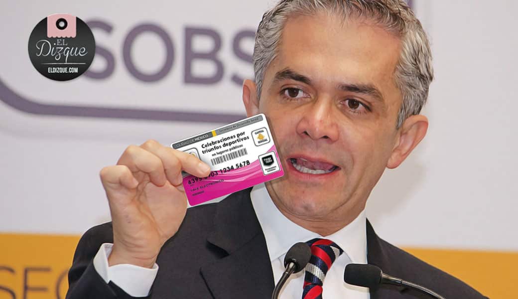 Presenta Mancera la tarjeta para poder ir a festejar los triunfos deportivos al Ángel — "No será tan cara", aseguró 1 Presenta Mancera la tarjeta para poder ir a festejar los triunfos deportivos al Ángel — "No será tan cara", aseguró 1