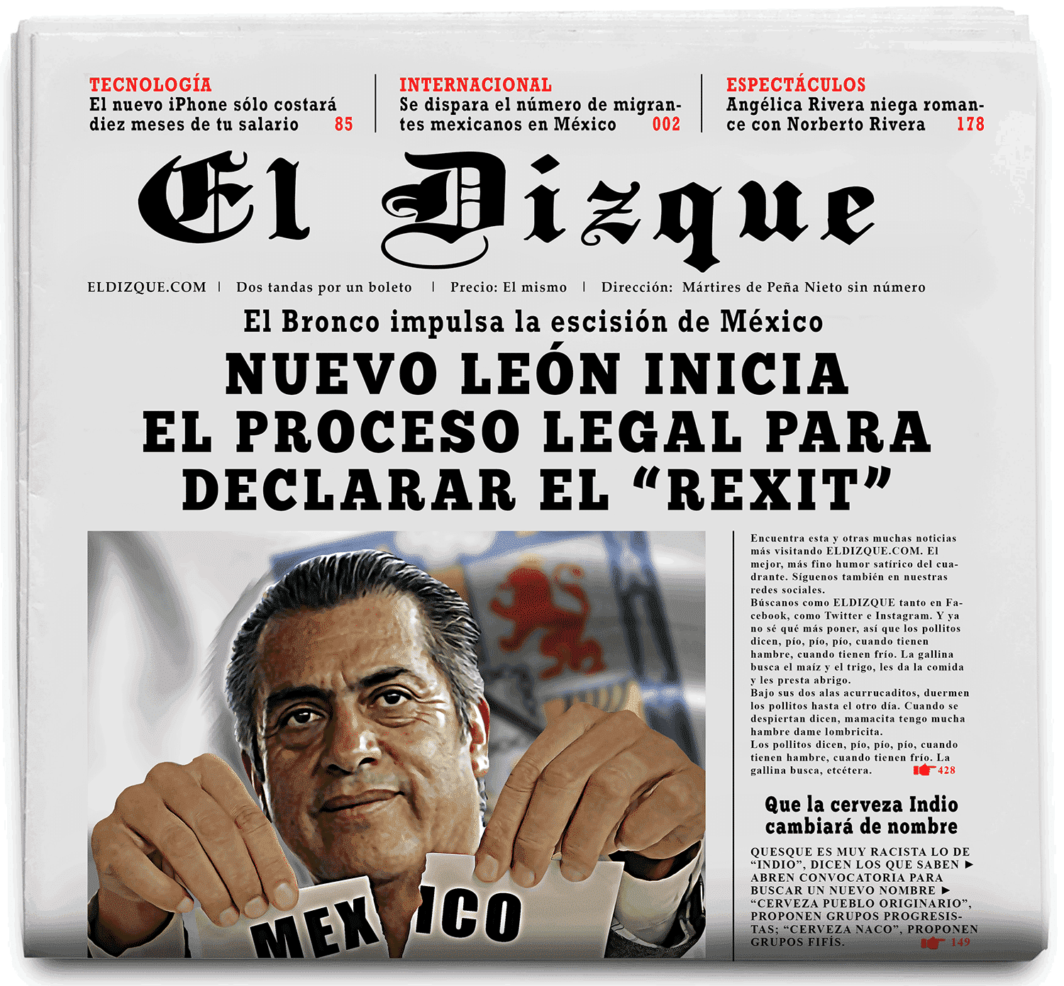 Nuevo León inicia el proceso legal para declarar el "Rexit".