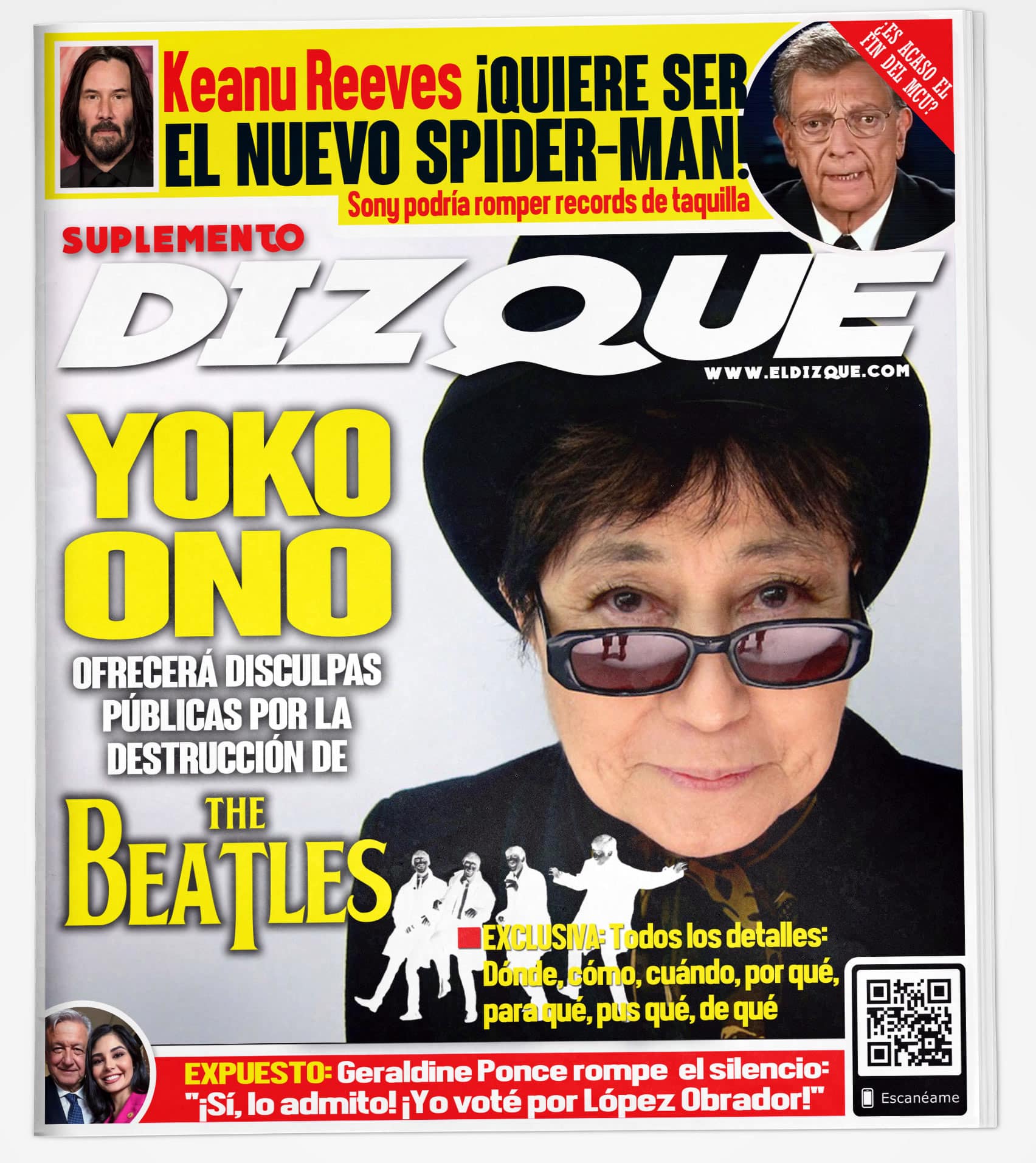 Yoko Ono pedirá disculpas públicas por destruir a los Beatles 1 Yoko Ono National Enquirer
