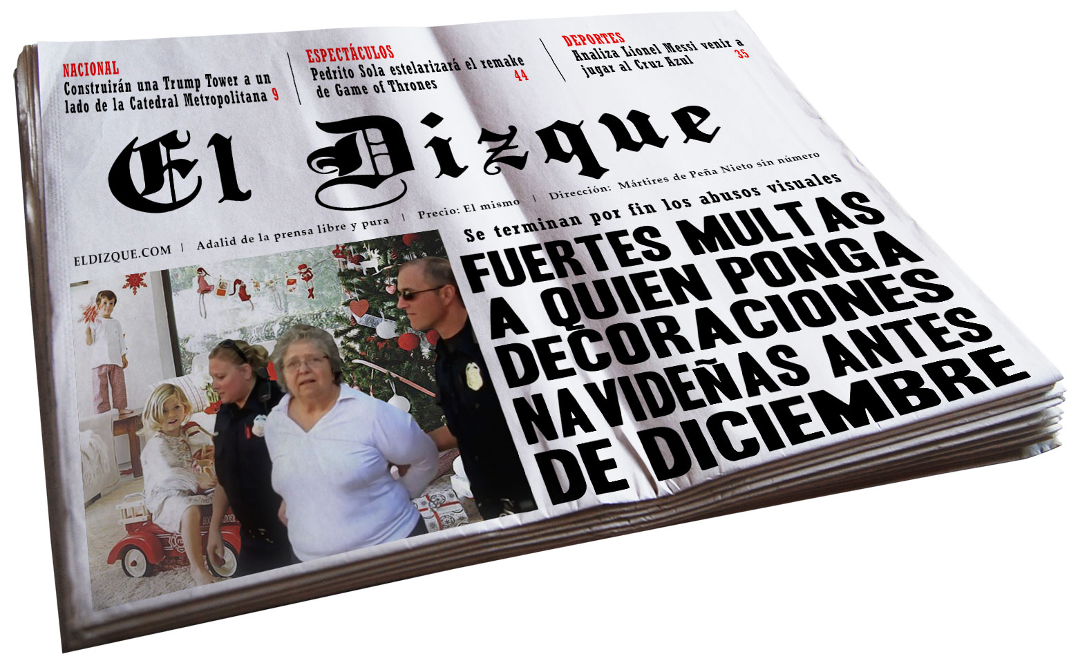 Fuertes multas a quien ponga decoraciones navideñas antes de diciembre 1 Decoraciones Navideñas