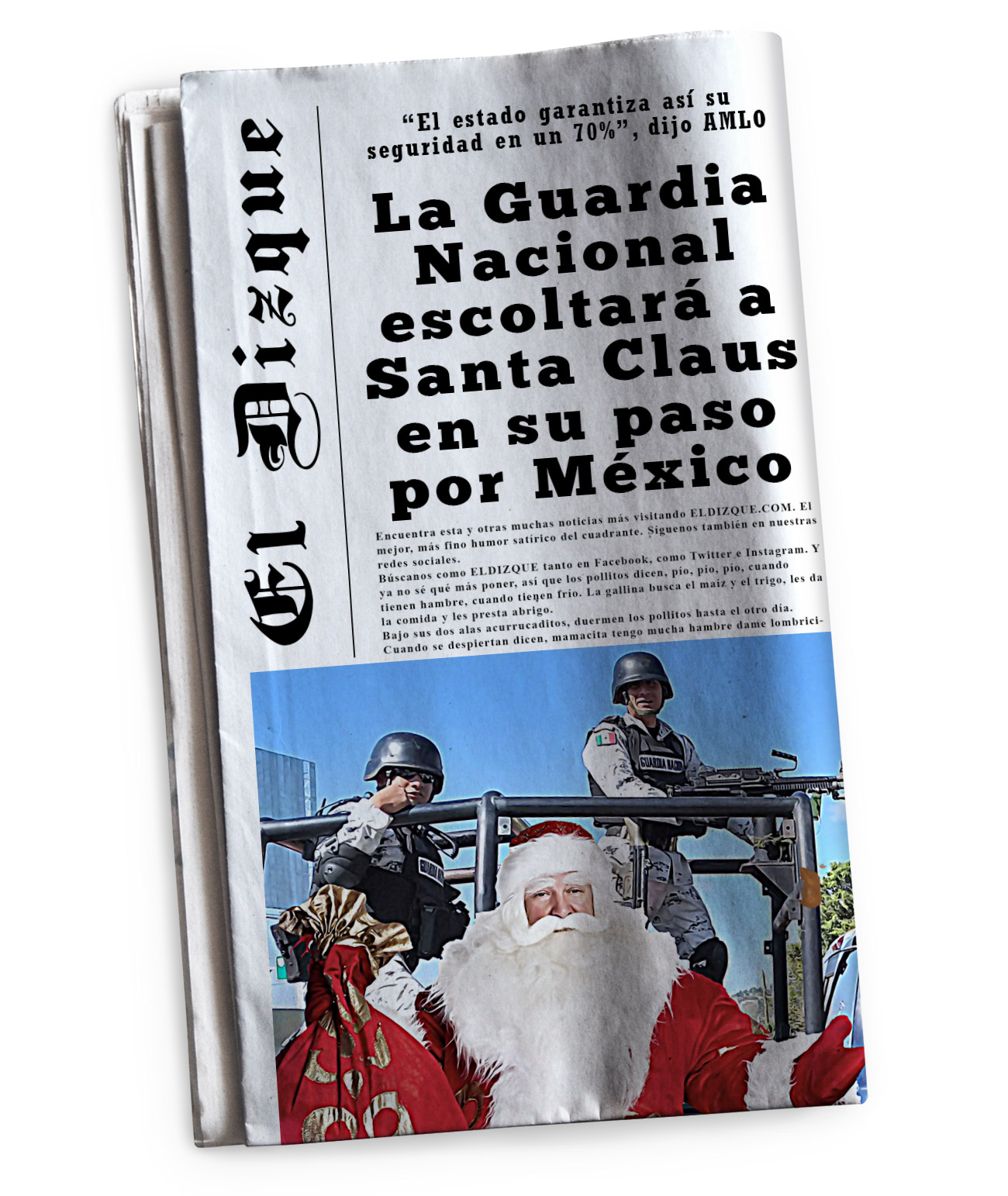 La Guardia Nacional escoltará a Santa Claus en su paso por México 1 La Guardia Nacional escoltará a Santa Claus