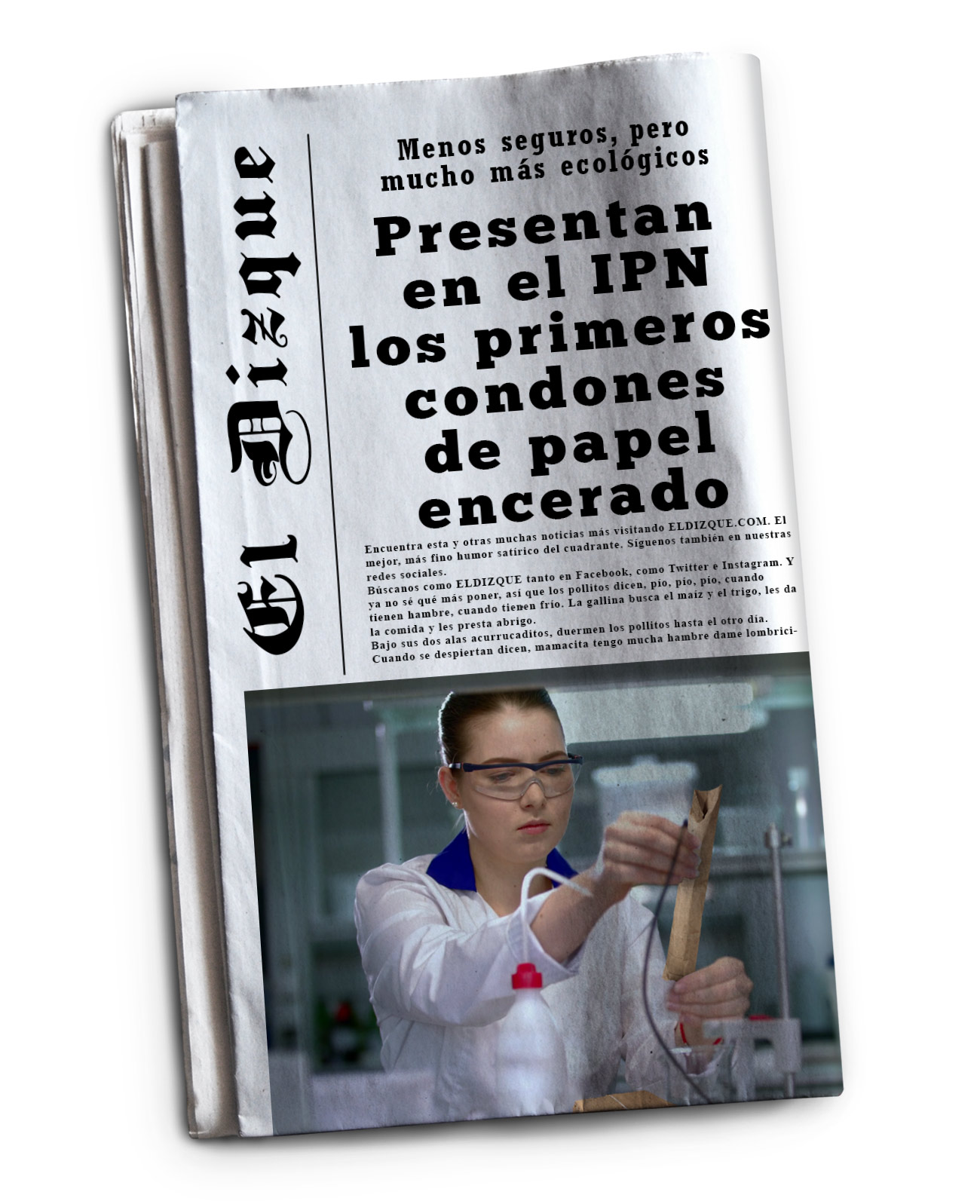 Presentan en el IPN los primeros condones de papel encerado