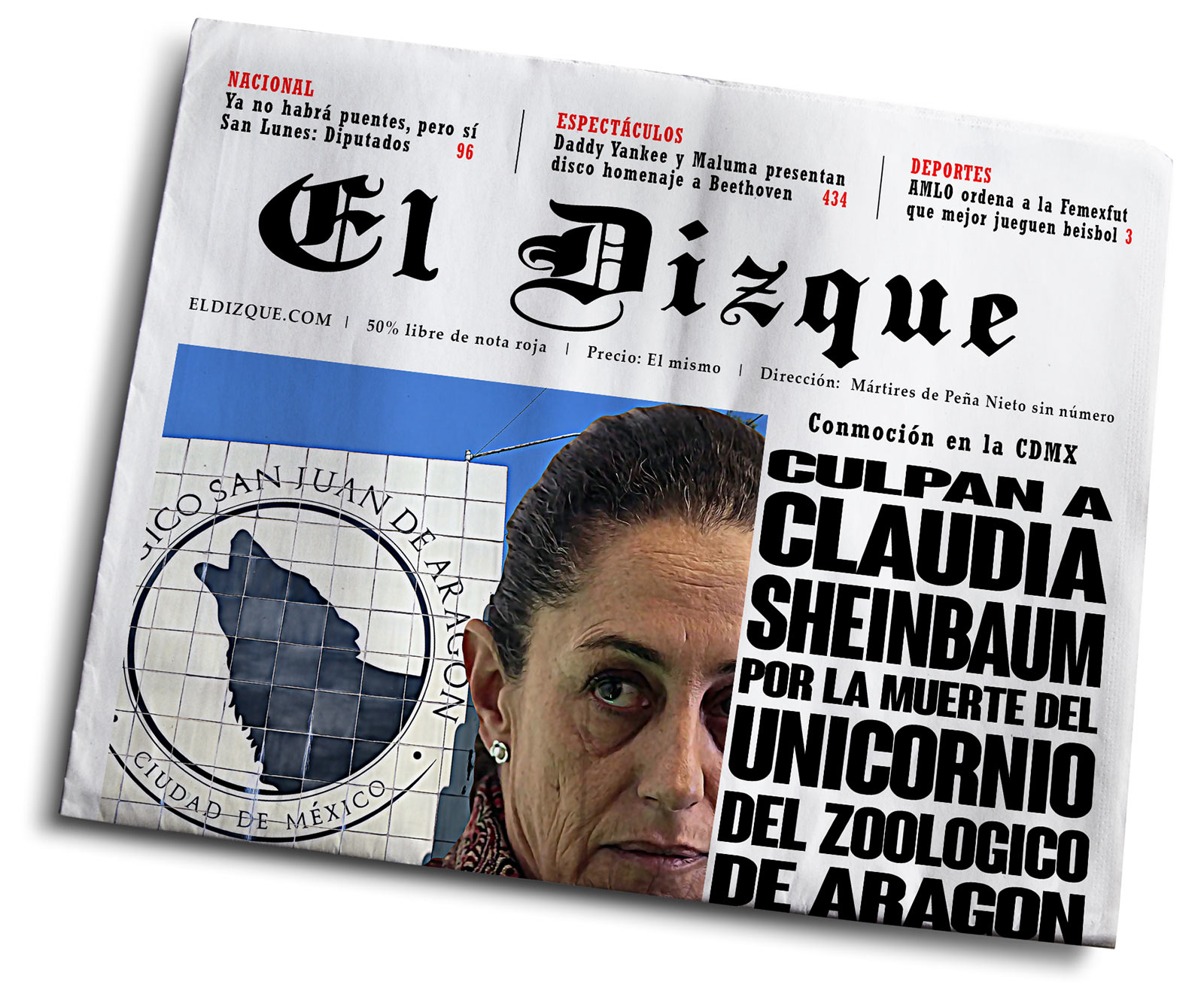 Culpan a Claudia Sheinbaum por la muerte del unicornio del Zoológico de Aragón 1 Ciudadanos culpan a Claudia Sheinbaum